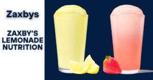 Zaxby’s Lemonade Nutrition