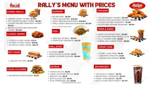 rally's menu